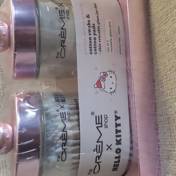 Hello Kitty 6 pc Makeup Brush Set & 2 reusable glass jars - Picture 8 of 12